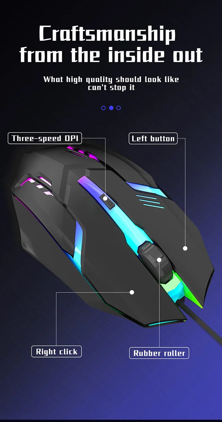 MAIL Mouse Gaming Wired RGB Backlit LED High Precision USB 1600 DPI - X1 Gambar produk MAIL Mouse Gaming Wired RGB Backlit LED High Precision USB 1600 DPI - X1