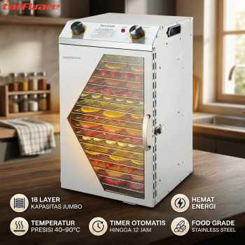 Taffware Mesin Pengering Makanan Food Dehydrator 18 Layer 220V 800W - LT75