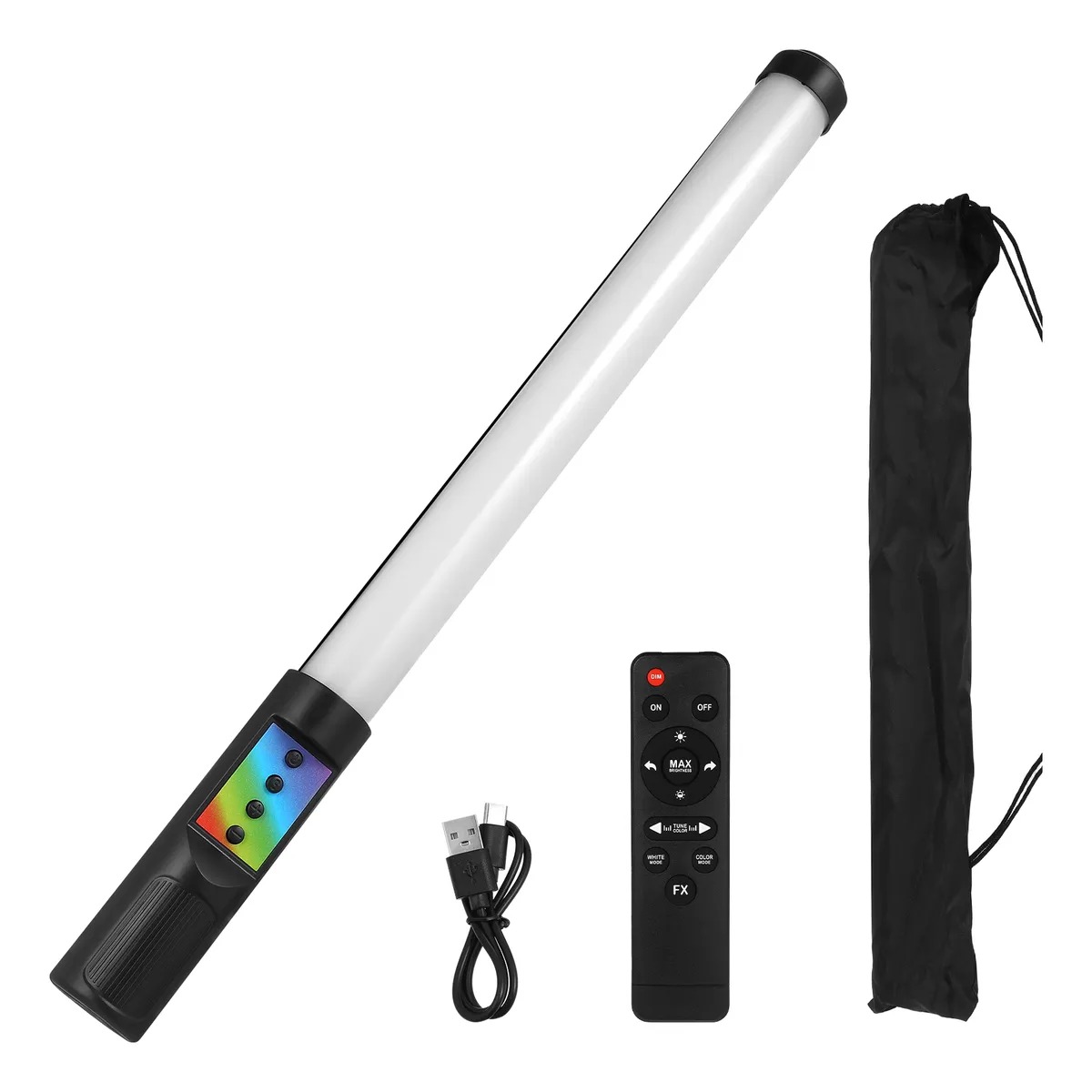 LUXCEO Lampu Fill Light Stick Remote RGBW Portable USB 8W 1800mAh - ST-15 Gambar produk LUXCEO Lampu Fill Light Stick Remote RGBW Portable USB 8W 1800mAh - ST-15