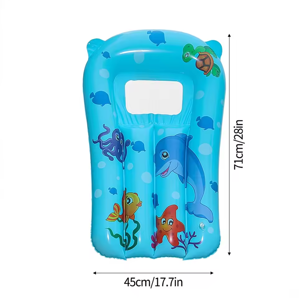 BUBBLO Pelampung Renang Anak Inflatable Water Float Mattress PVC - V025 Gambar produk BUBBLO Pelampung Renang Anak Inflatable Water Float Mattress PVC - V025