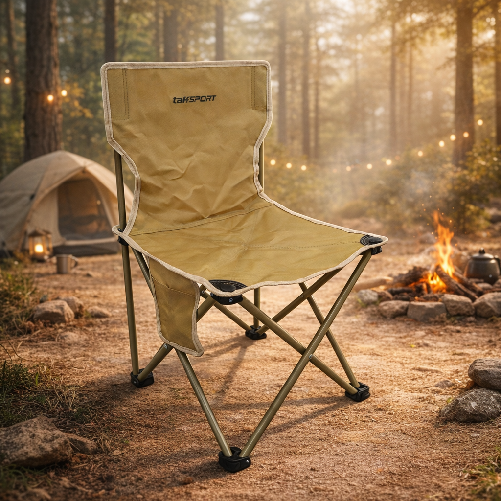 Gambar produk TaffSPORT Kursi Lipat Outdoor Camping Portable Oxford Folding Chair L - BD852