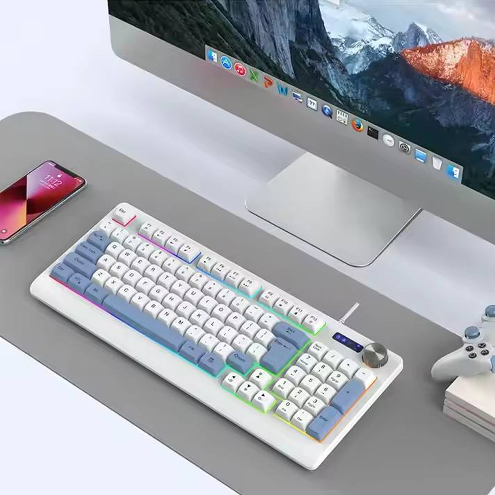 Y-FRUITFUL Keyboard Gaming RGB Mechanical Feel 93 Key USB Wired - G125 Gambar produk Y-FRUITFUL Keyboard Gaming RGB Mechanical Feel 93 Key USB Wired - G125