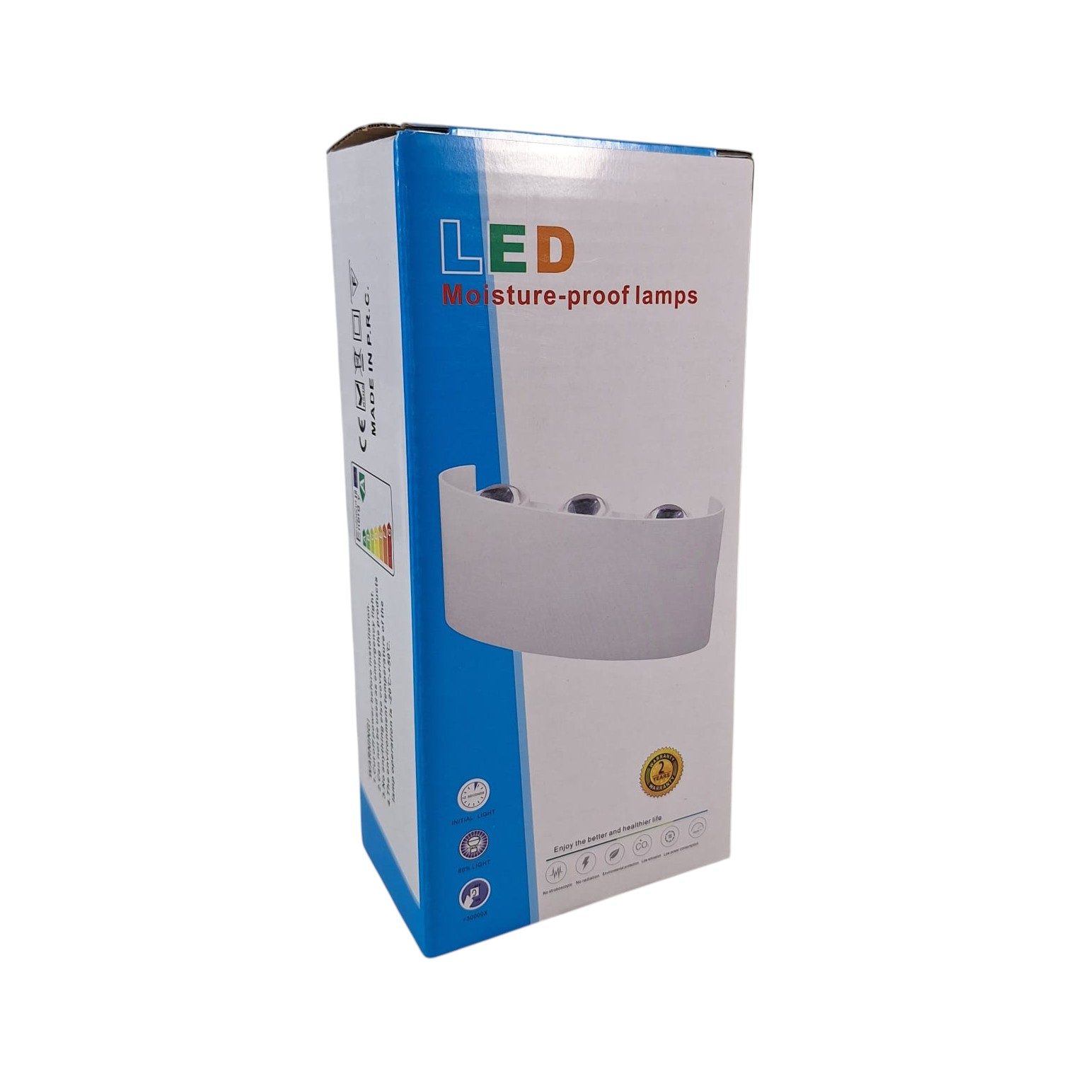 TaffLED Lampu Dinding Hias Outdoor Aluminium 6W 6 LED Warm White - 0092 Gambar produk TaffLED Lampu Dinding Hias Outdoor Aluminium 6W 6 LED Warm White - 0092