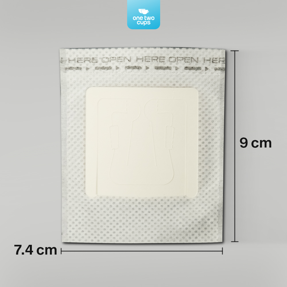 One Two Cups Kertas Penyaring Kopi Coffee Drip Bag Paper Filter 50PCS - T111 Gambar produk One Two Cups Kertas Penyaring Kopi Coffee Drip Bag Paper Filter 50PCS - T111