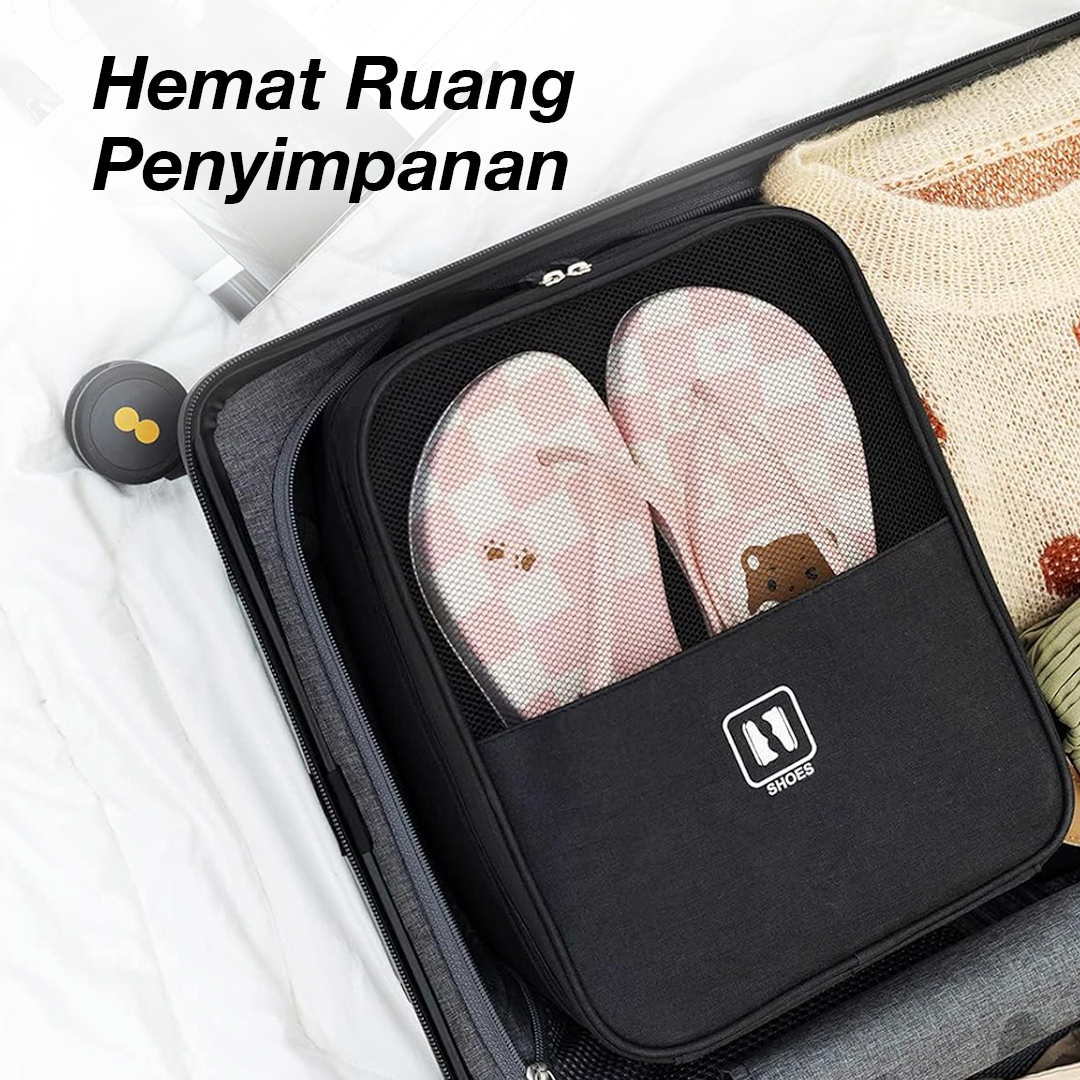 Ishiline Tas Sepatu Olahraga Organizer Waterproof Travel Shoes Bag Size L - S-041 Gambar produk Ishiline Tas Sepatu Olahraga Organizer Waterproof Travel Shoes Bag Size L - S-041