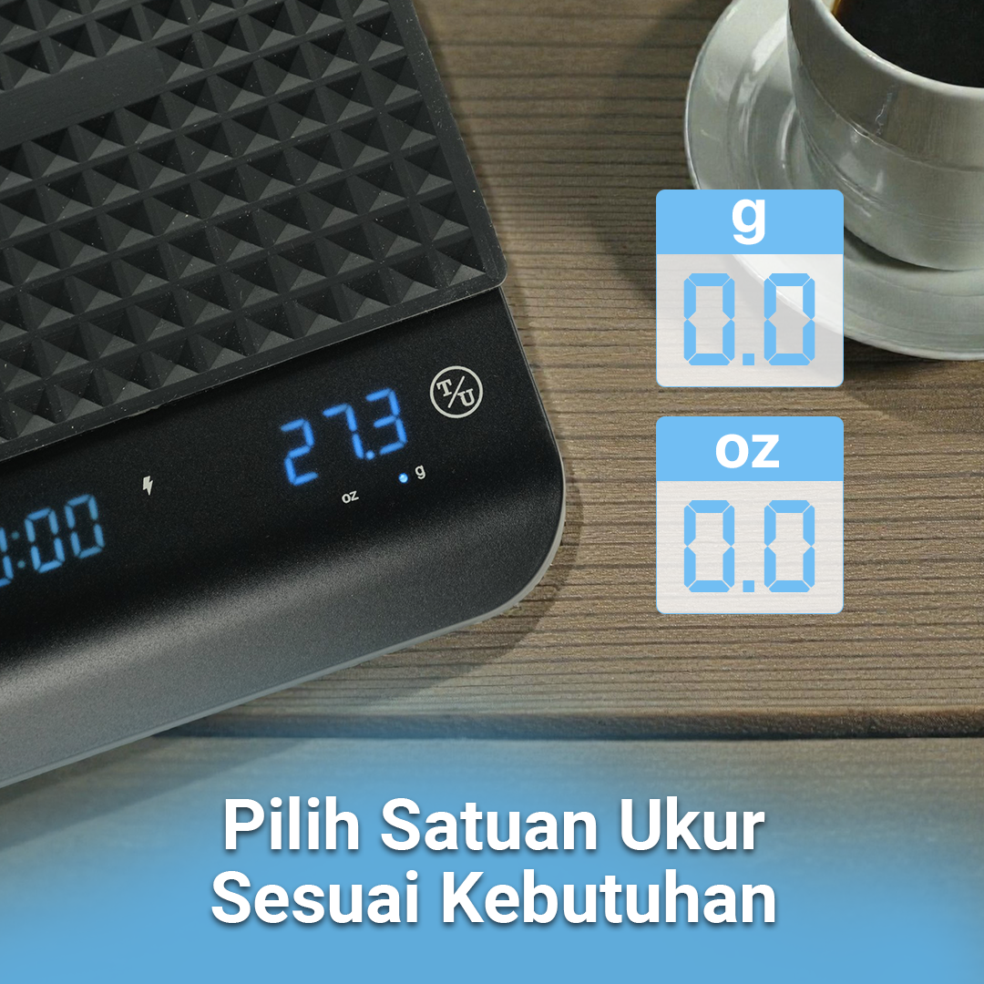 XMARK Timbangan Kopi Digital Coffee Scale Rechargeable 3kg 0.1g - CX-3 Gambar produk XMARK Timbangan Kopi Digital Coffee Scale Rechargeable 3kg 0.1g - CX-3
