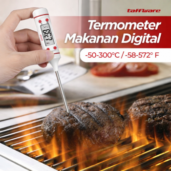 Taffware Termometer Pengukur Suhu Makanan Digital Daging Kopi Susu - TP101