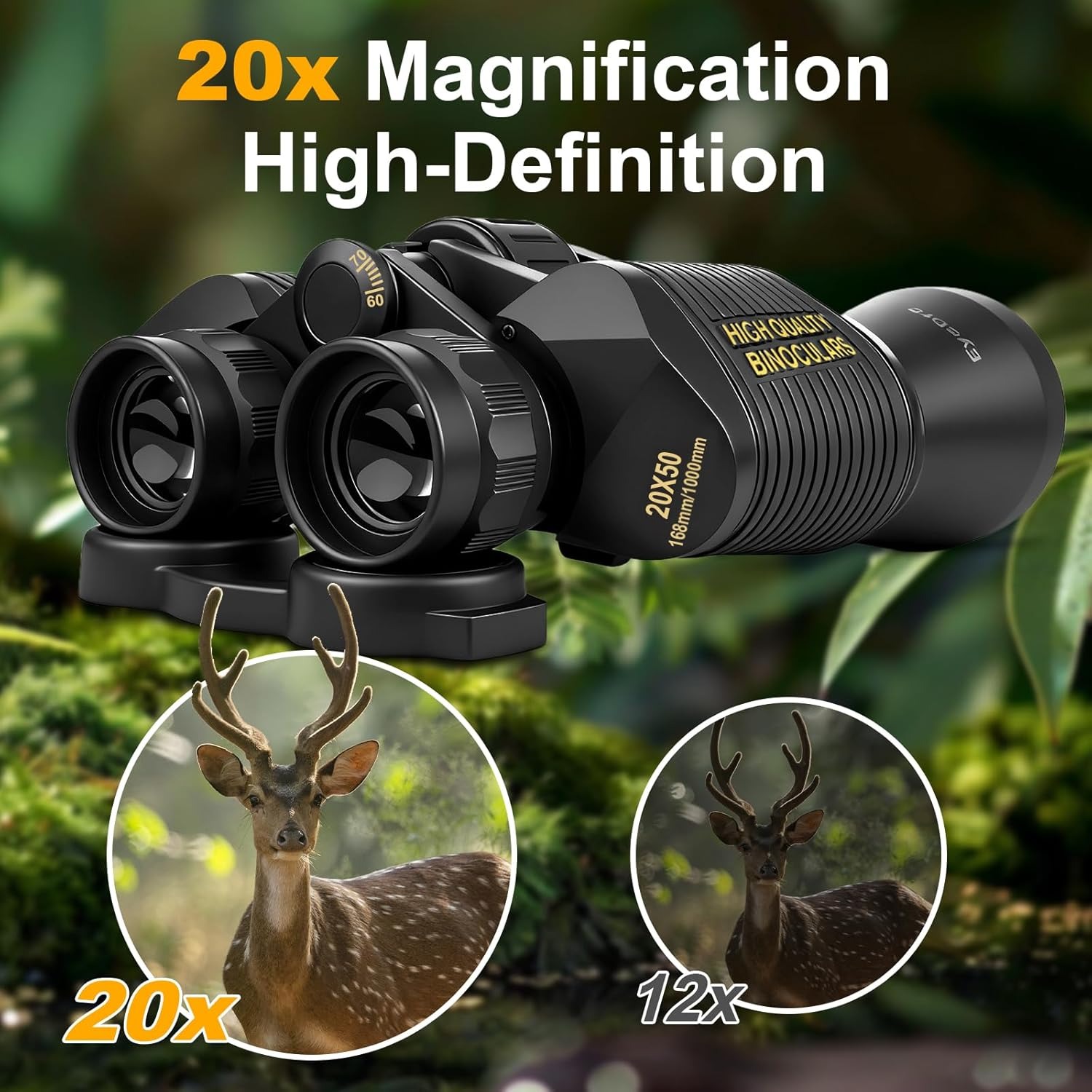 Eyebre Teropong Binocular Telescope Outdoor BAK7 20X50 - B399 Gambar produk Eyebre Teropong Binocular Telescope Outdoor BAK7 20X50 - B399