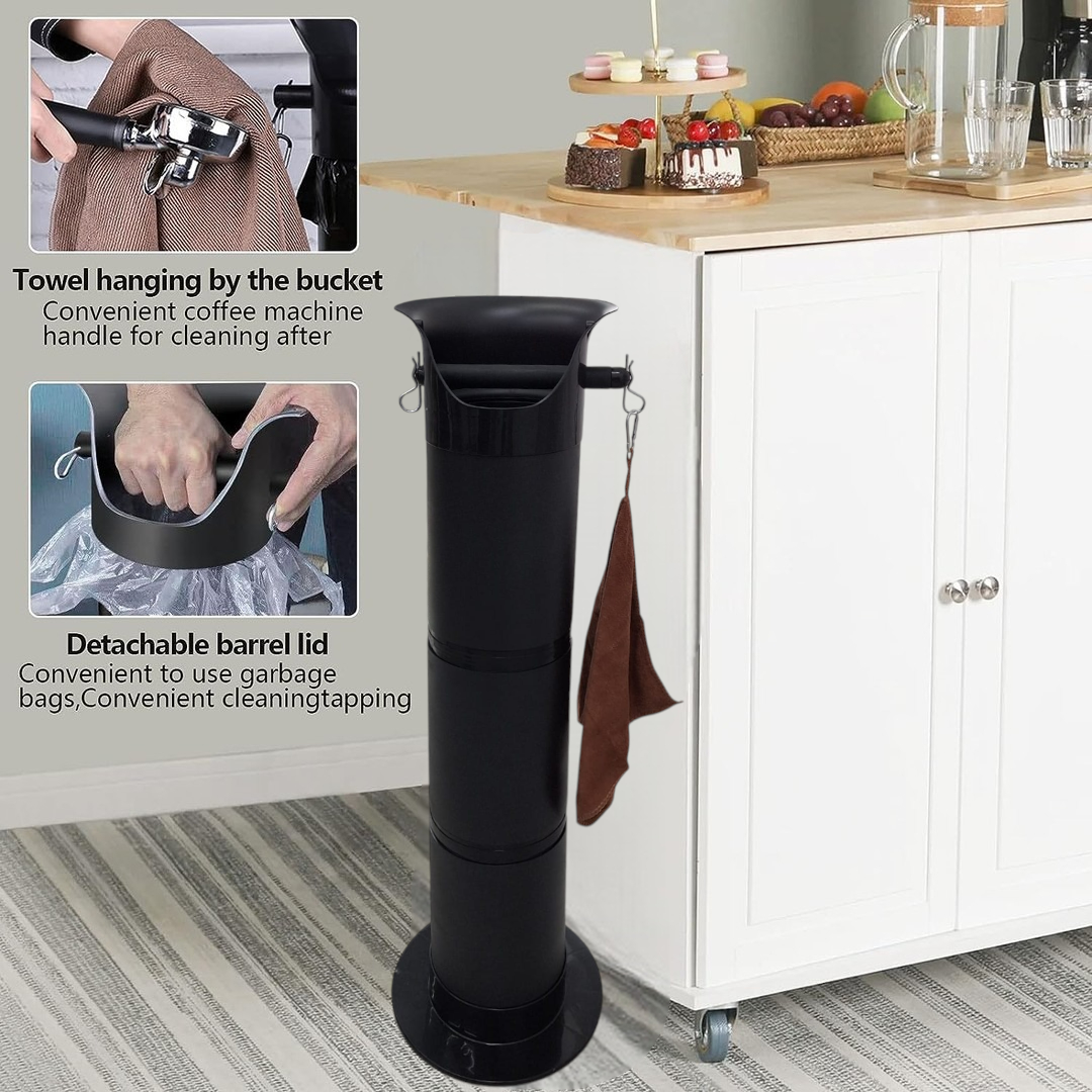 Fenteer Wadah Ampas Kopi Standing Coffee Knock Box Container 22x85cm - Y-200 Gambar produk Fenteer Wadah Ampas Kopi Standing Coffee Knock Box Container 22x85cm - Y-200