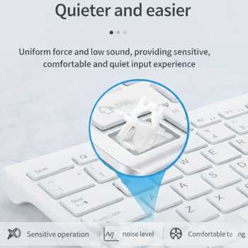 Gambar produk JOMAA Keyboard Dual Wireless Bluetooth 2.4G with Phone Stand Type C - MLD-580