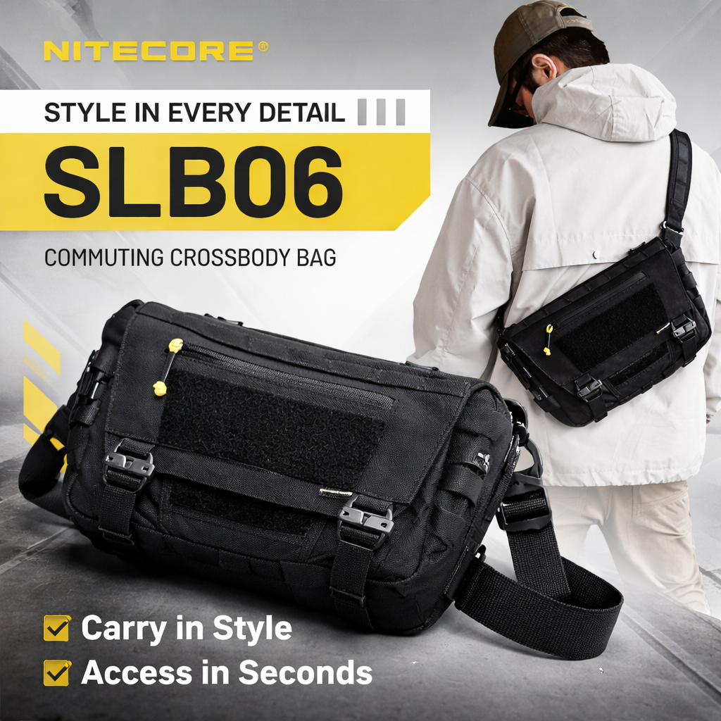 NITECORE Tas Sling Bag Tactical Modular Lightweight 500D Nylon 7L - SLB06 Gambar produk NITECORE Tas Sling Bag Tactical Modular Lightweight 500D Nylon 7L - SLB06