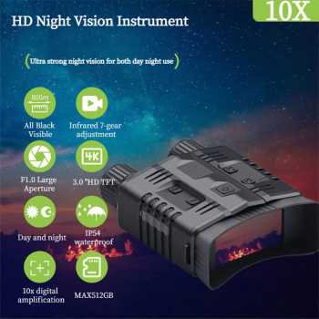 Gambar produk Xiyear Teropong Binocular IR Night Vision Video Recorder 10x Zoom 4K - NOO3