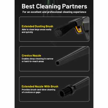 Gambar produk NITECORE Extension Cleaning Kit Brush Nozzle 3in1 for BB2 Blower - NIA004