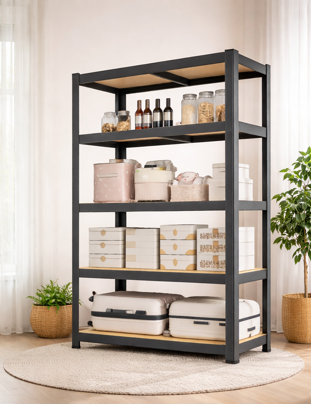 PUEFUR Rak Penyimpanan Warehouse Storage 5 Layers Metal 120x40x180cm - A-010 Gambar produk PUEFUR Rak Penyimpanan Warehouse Storage 5 Layers Metal 120x40x180cm - A-010