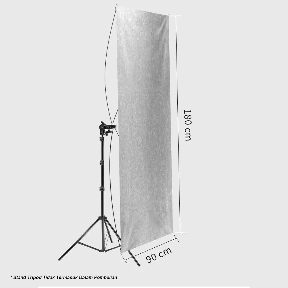 LIFER Reflektor Cahaya Fotografi Studio 4in1 2M Stand 90x180cm - BDL-10 Gambar produk LIFER Reflektor Cahaya Fotografi Studio 4in1 2M Stand 90x180cm - BDL-10