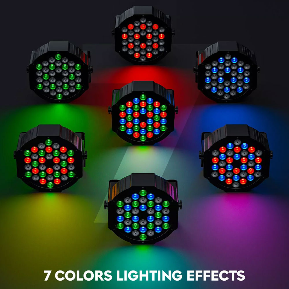 SHIELD Lampu Panggung LED Remote Control Stage Light DMX512 RGBW 18W - SH18W Gambar produk SHIELD Lampu Panggung LED Remote Control Stage Light DMX512 RGBW 18W - SH18W