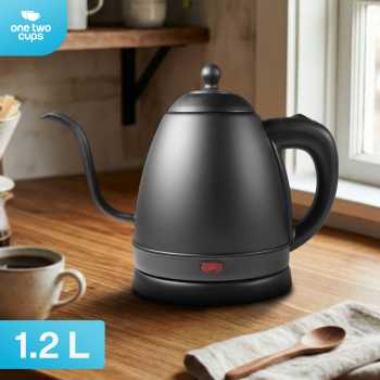 One Two Cups Teko Listrik Kopi Pemanas Air Leher Angsa 1360W 1.2L - INU101