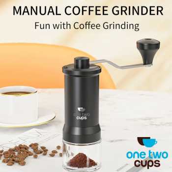 One Two Cups Alat Penggiling Kopi Manual Coffee Grinder Adjustable - KMDJ-D