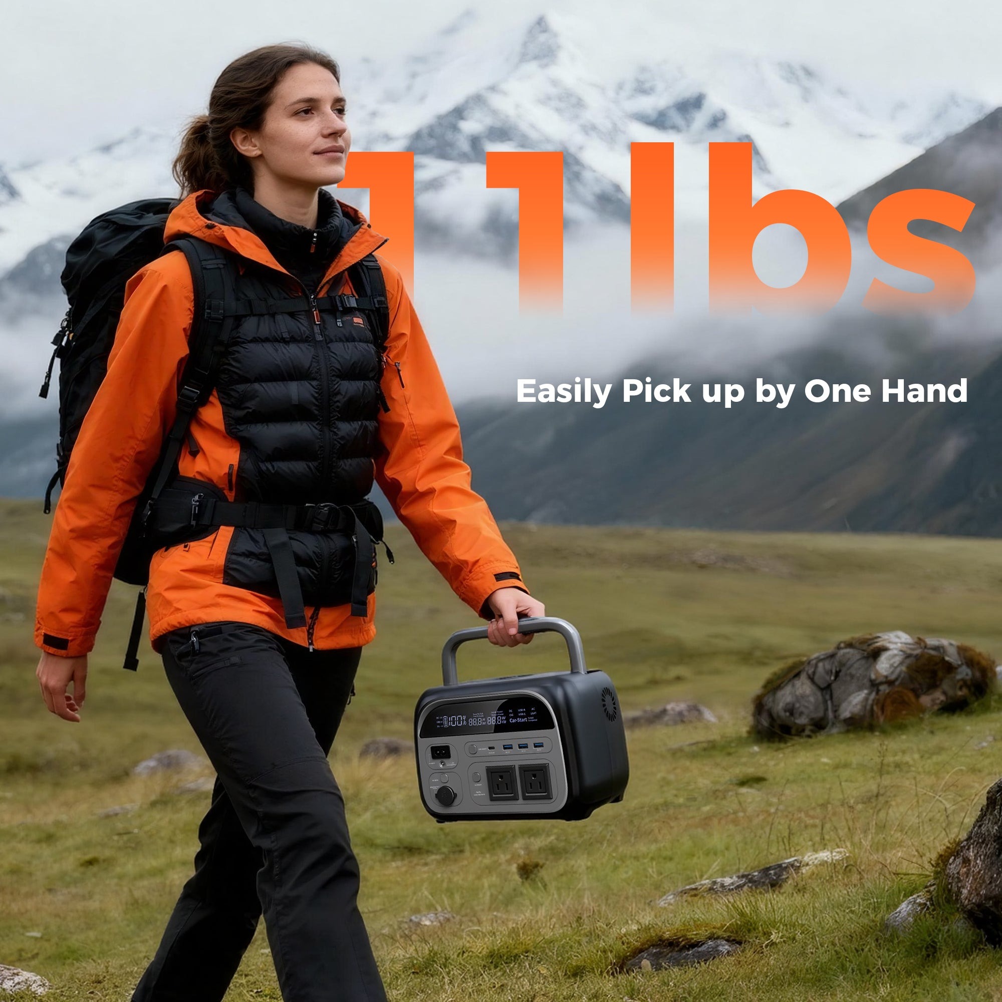 Gambar produk UAPOW Portable Power Supply Station Outdoor Generator 400W 108000mAh