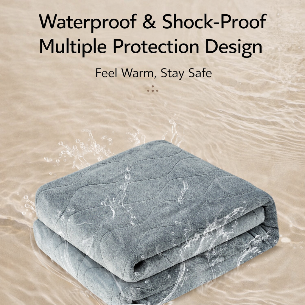 Qindao Selimut Elektrik Adjustable Temperature Timer 160x130cm 85W - TK160 Gambar produk Qindao Selimut Elektrik Adjustable Temperature Timer 160x130cm 85W - TK160