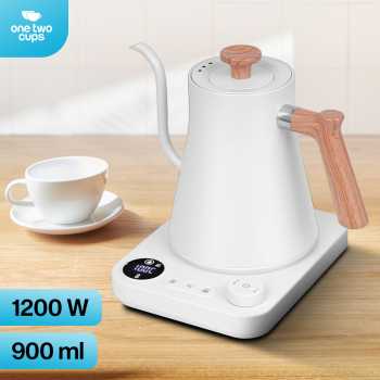 Gambar produk One Two Cups Teko Listrik Kopi Pemanas Air Leher Angsa 1200W 900ml - KT90 Pro