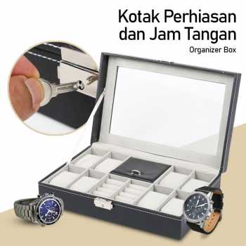 Gambar produk Rhodey Kotak Jam Tangan dan Perhiasan Organizer Box