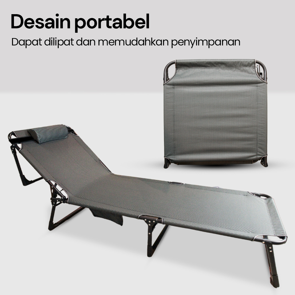Zero Gravity Kursi Kasur Lipat Portable Folding Escort Bed - NG1 Gambar produk Zero Gravity Kursi Kasur Lipat Portable Folding Escort Bed - NG1