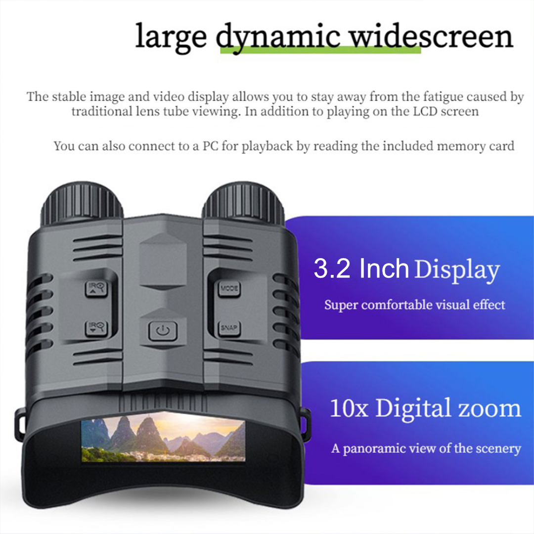 Gambar produk Xiyear Teropong Binocular IR Night Vision Video Recorder 10x Zoom 4K - NOO3