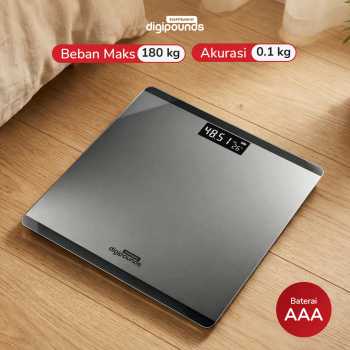 Taffware Digipounds Timbangan Badan Digital Scale Battery Ver 180kg - SE-b