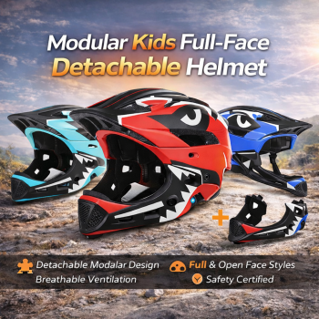 Gambar produk BIKEBOY Helm Sepeda Anak Modular Full Face Detachable MTB Skateboard - K22
