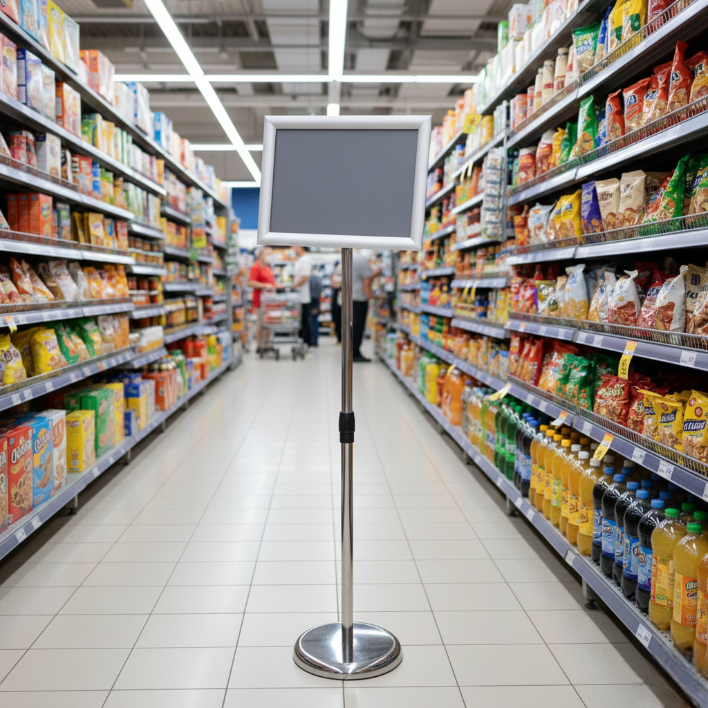 Derflex Papan Iklan Standing Poster Advertising Billboard Stainless A4 - INU200 Gambar produk Derflex Papan Iklan Standing Poster Advertising Billboard Stainless A4 - INU200