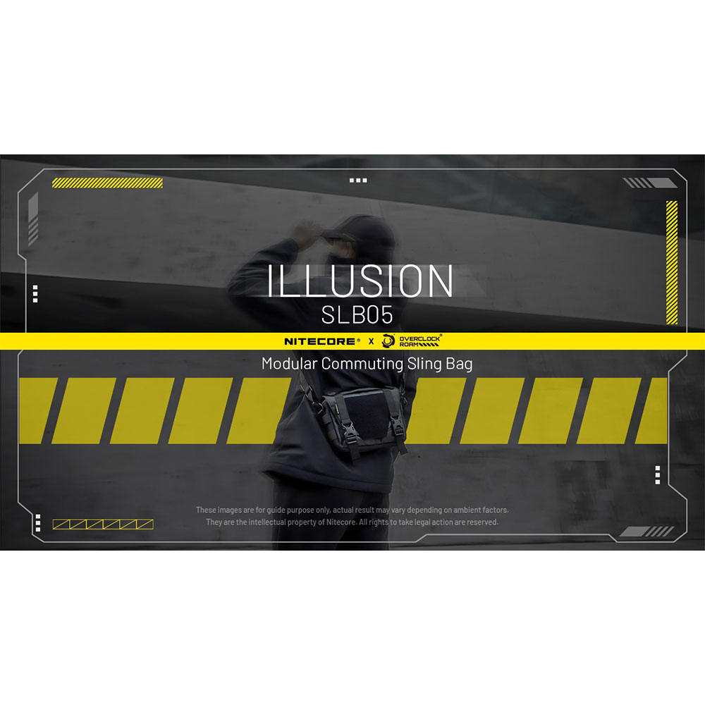 NITECORE Tas Sling Bag Tactical Modular Lightweight 500D Nylon 2L - SLB05 Gambar produk NITECORE Tas Sling Bag Tactical Modular Lightweight 500D Nylon 2L - SLB05