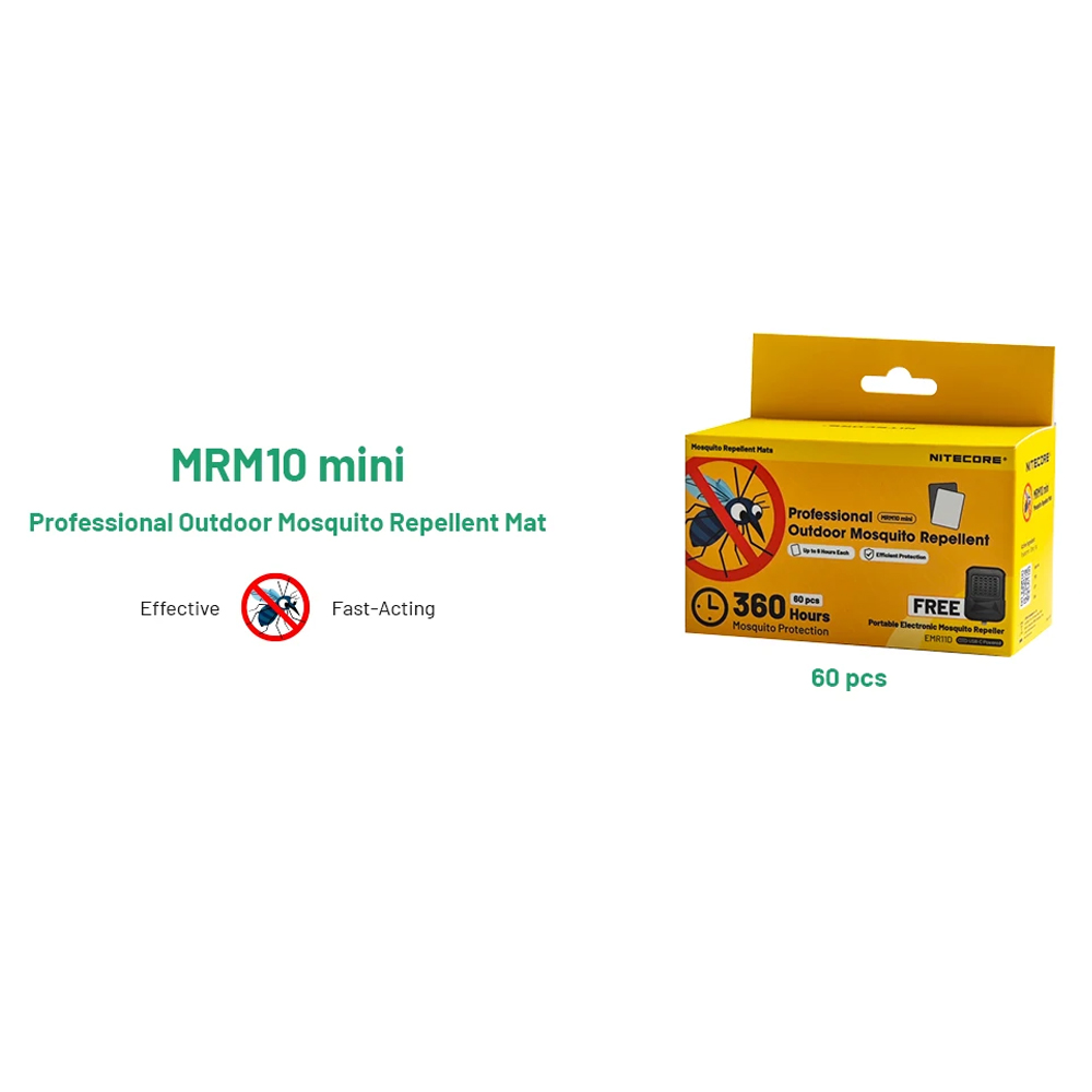NITECORE Refill Alat Pengusir Nyamuk Mosquito Repellent Mat 60 PCS - MRM10 Mini Gambar produk NITECORE Refill Alat Pengusir Nyamuk Mosquito Repellent Mat 60 PCS - MRM10 Mini