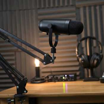 ICREATIVE Mikrofon Kondenser USB Condenser Microphone with Arm Stand - JD-900