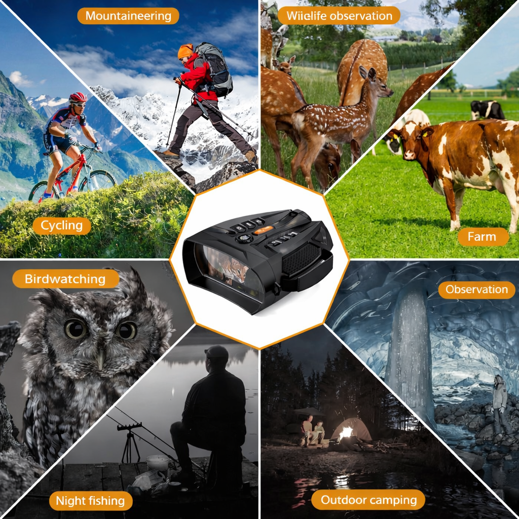 SKYBASIC Teropong Binocular Night Vision 10x Zoom 4K 4 Inch 5000mAh - Z10 Gambar produk SKYBASIC Teropong Binocular Night Vision 10x Zoom 4K 4 Inch 5000mAh - Z10