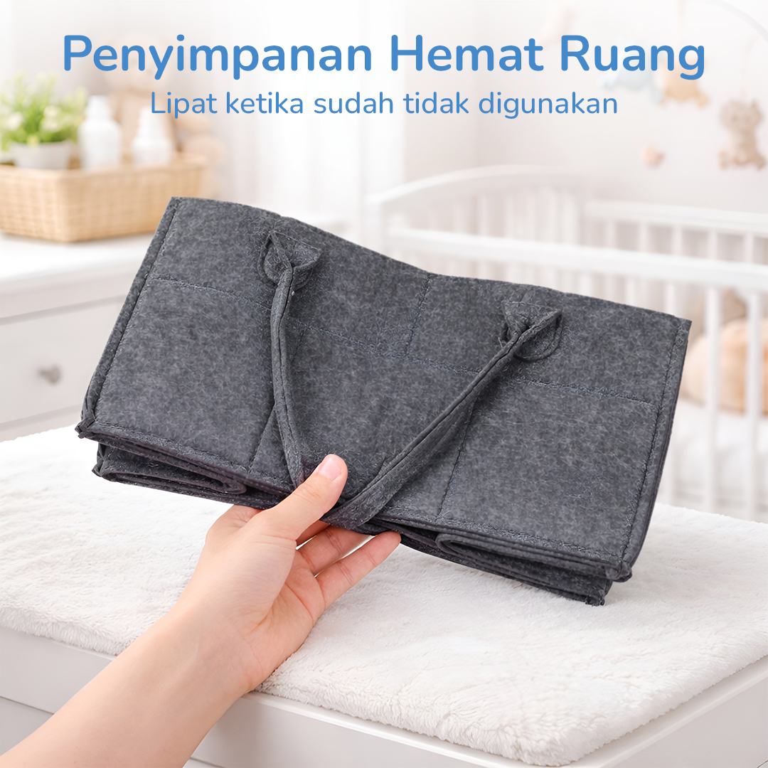 Mrosaa Tas Organizer Perlengkapan Bayi Portable Baby Diaper Caddy Bag - SS320 Gambar produk Mrosaa Tas Organizer Perlengkapan Bayi Portable Baby Diaper Caddy Bag - SS320
