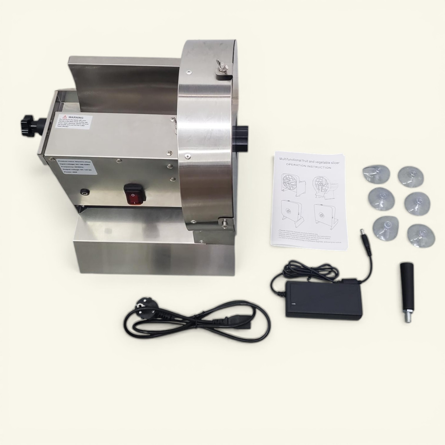 TaffHOME Mesin Pemotong Sayuran Otomatis Vegetable Slicer 12V 6A 40W - SL-08 Gambar produk TaffHOME Mesin Pemotong Sayuran Otomatis Vegetable Slicer 12V 6A 40W - SL-08