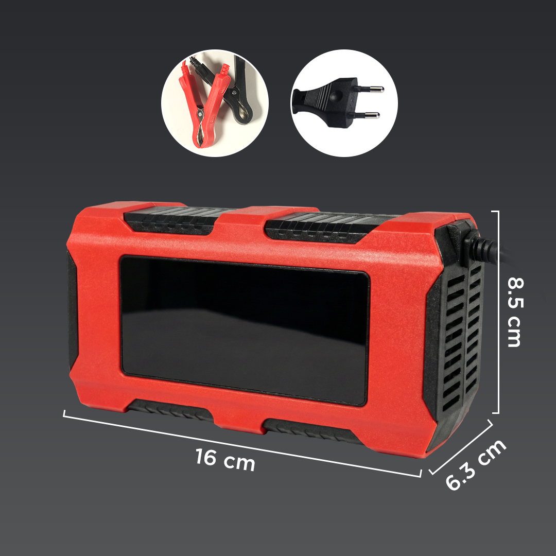 Gambar produk ReUni Charger Aki Mobil Motor Lithium Intelligent 7 Stage Charging - 12V10A