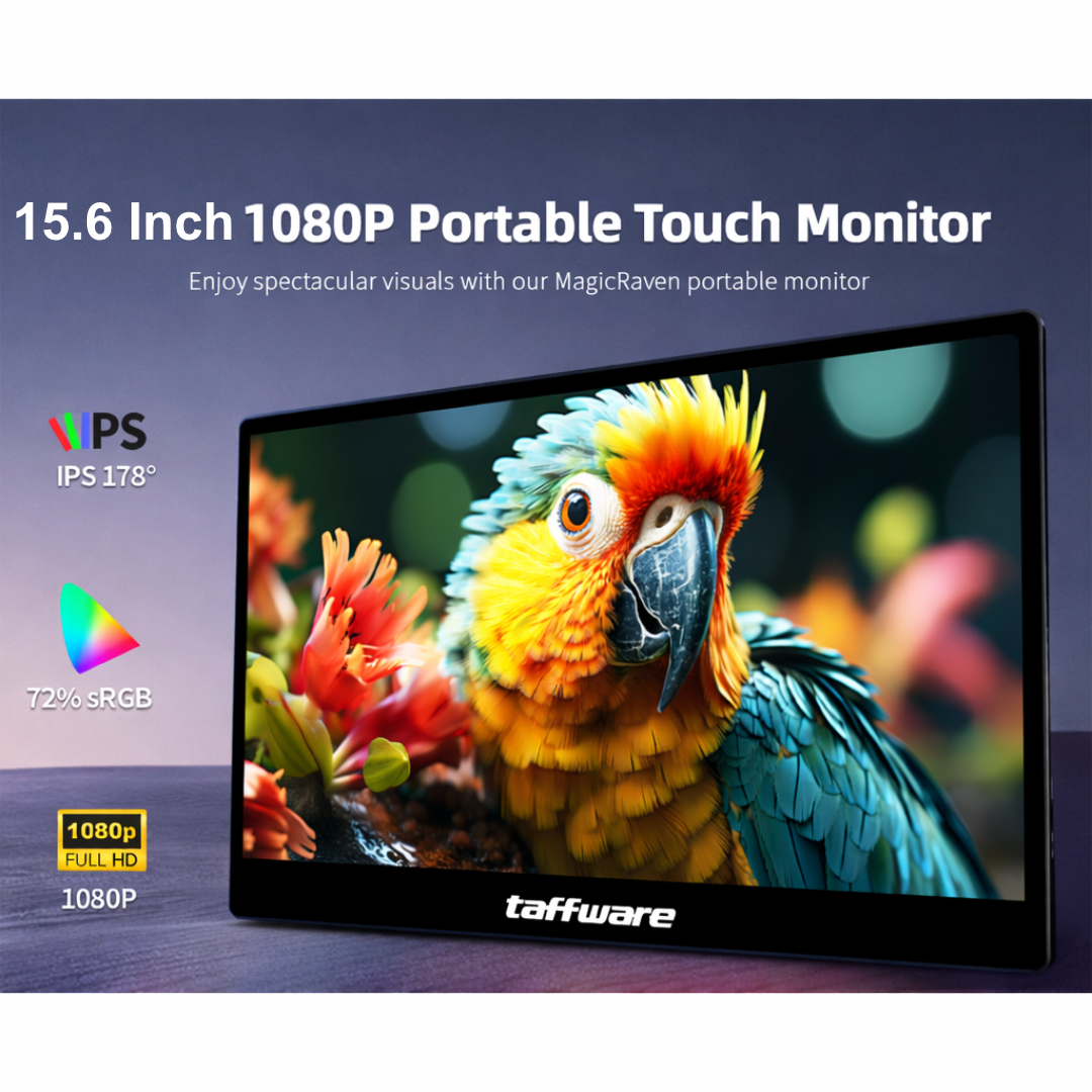 Gambar produk Taffware Portable Monitor Touchscreen 15.6 Inch IPS HD 1080P 60Hz - SJD1650
