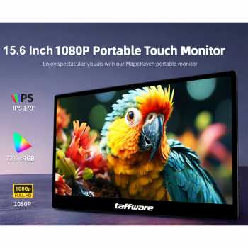 Taffware Portable Monitor Touchscreen 15.6 Inch IPS HD 1080P 60Hz - SJD1650