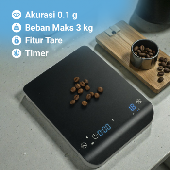 Gambar produk XMARK Timbangan Kopi Digital Coffee Scale Rechargeable 3kg 0.1g - CX-3