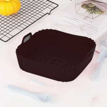 BORIBI Alas Air Fryer Silikon Baking Tray Silicone Pan 20x22.5x5.5cm - M06