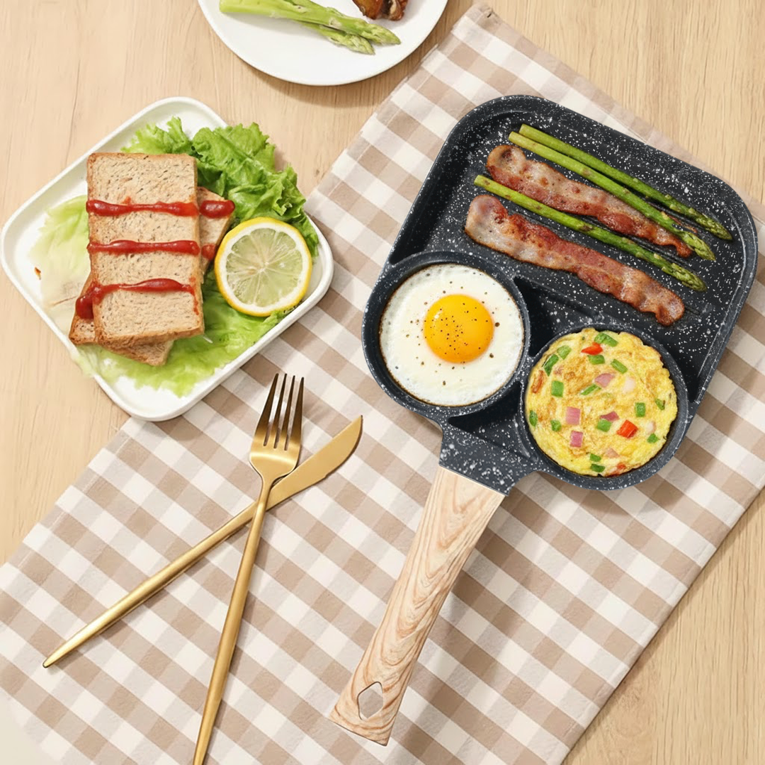 MBH Wajan Penggorengan Telur Frying Pan Multifungsi - JBY-257 Gambar produk MBH Wajan Penggorengan Telur Frying Pan Multifungsi - JBY-257