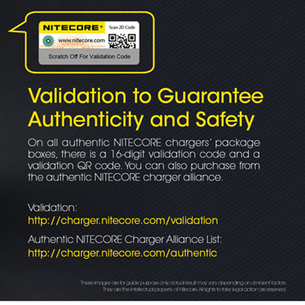 Gambar produk NITECORE Charger Baterai 2 Slot 18650 21700 Li-Ion IMR with LED Light - UI2