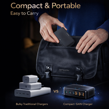 Gambar produk ILEPO Charger USB Docking Station 6 Multi Port Type C PD QC GaN 100W - ZETX100W-U