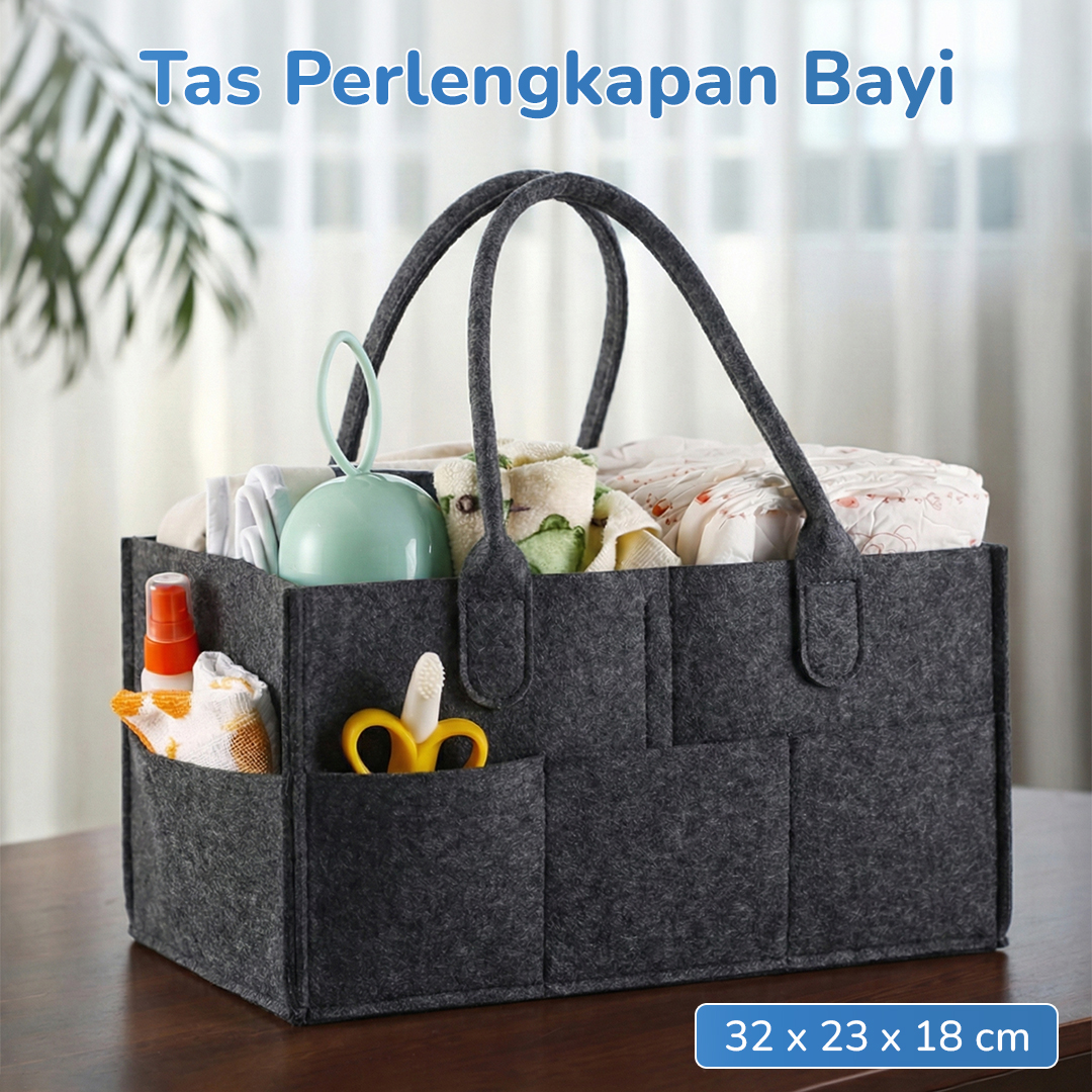 Mrosaa Tas Organizer Perlengkapan Bayi Portable Baby Diaper Caddy Bag - SS320 Gambar produk Mrosaa Tas Organizer Perlengkapan Bayi Portable Baby Diaper Caddy Bag - SS320