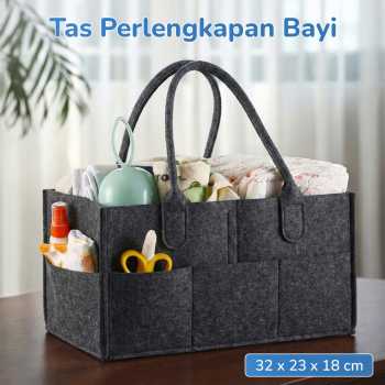 Mrosaa Tas Organizer Perlengkapan Bayi Portable Baby Diaper Caddy Bag - SS320
