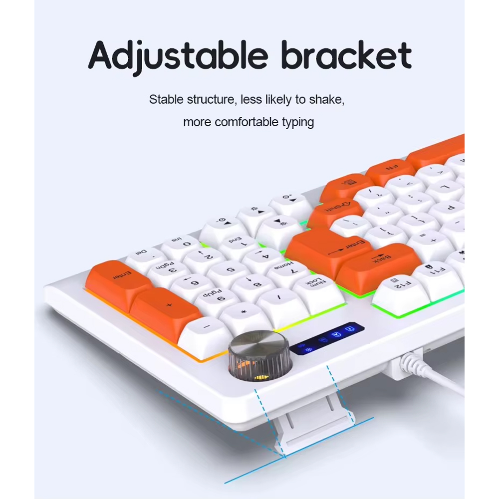 Y-FRUITFUL Keyboard Gaming RGB Mechanical Feel 93 Key USB Wired - G125 Gambar produk Y-FRUITFUL Keyboard Gaming RGB Mechanical Feel 93 Key USB Wired - G125