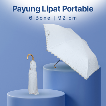 RUERN Payung Lipat Anti UV Ultra Light Folding Umbrella 6 Bone 92cm - R-3