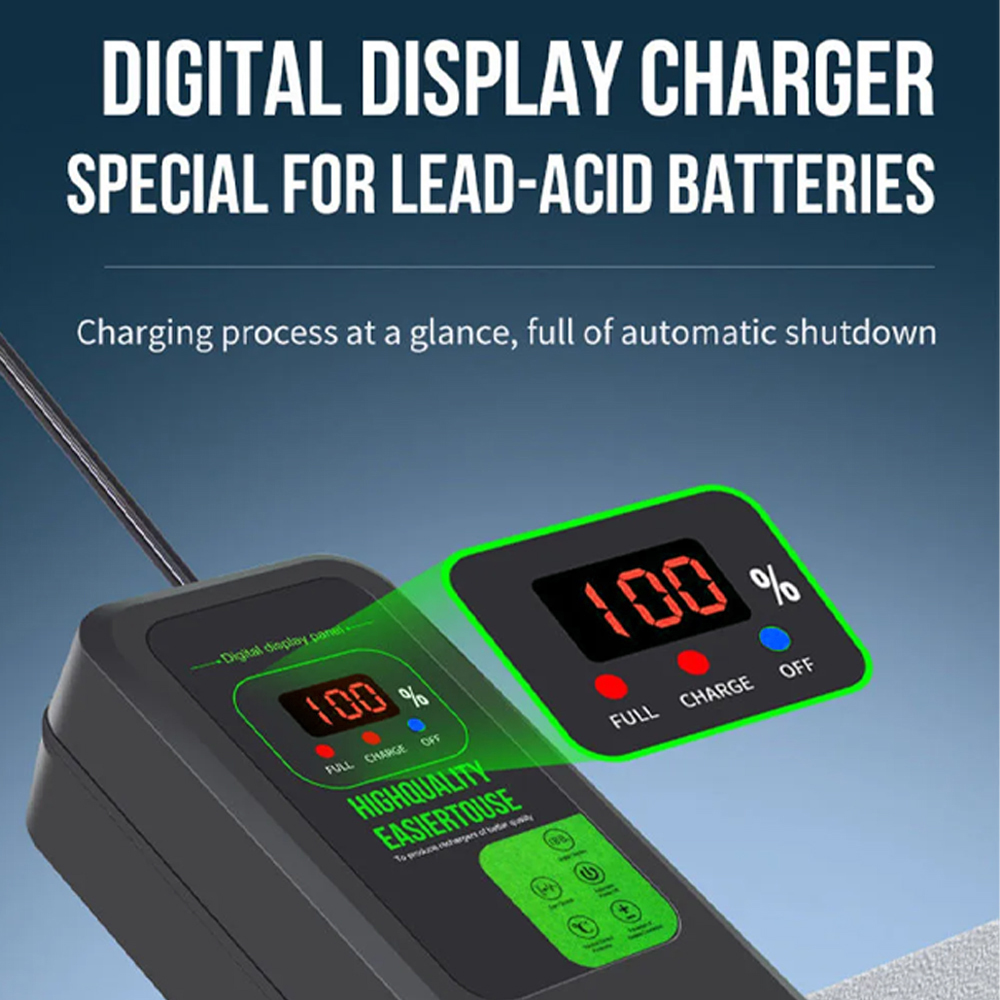 TASKOOD Charger Aki Sepeda Listrik 5 Phase Battery Charger Portable 60V 20Ah - TAH-60 Gambar produk TASKOOD Charger Aki Sepeda Listrik 5 Phase Battery Charger Portable 60V 20Ah - TAH-60